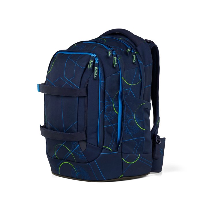Satch Pack Schulrucksack blue tech